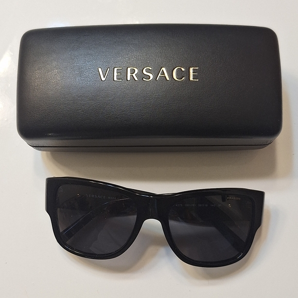 Versace Accessories - Versace Black Sunglasses - Size One Size